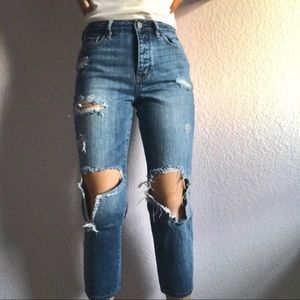 ripped mom jeans